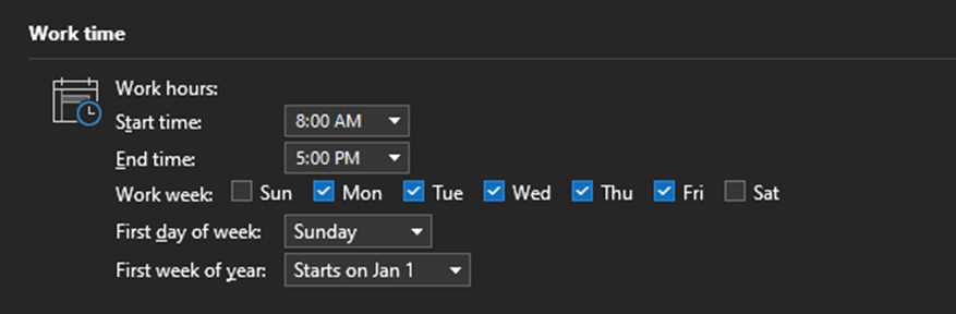 Hours in O365 Calendar 
